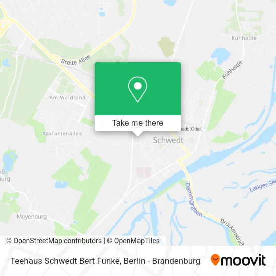 Карта Teehaus Schwedt Bert Funke