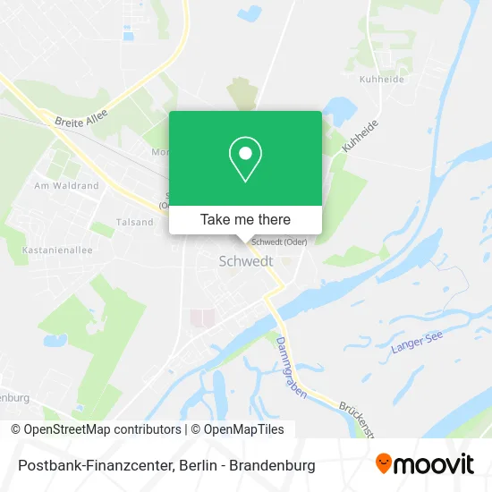 Postbank-Finanzcenter map