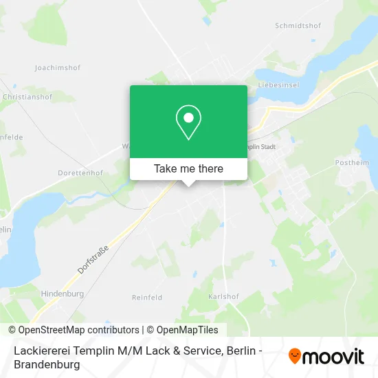 Lackiererei Templin M / M Lack & Service map