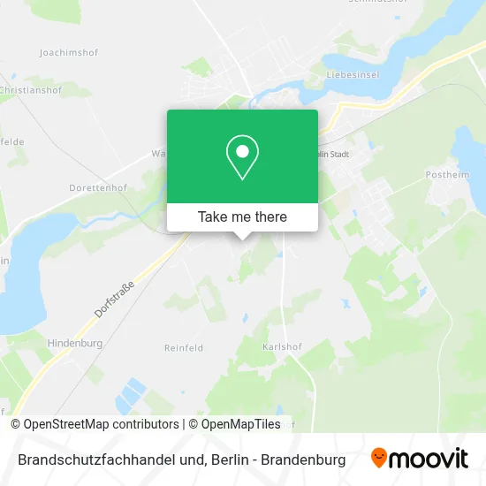 Brandschutzfachhandel und map