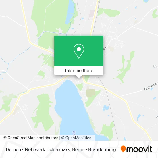 Карта Demenz Netzwerk Uckermark