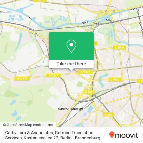 Cathy Lara & Associates, German Translation Services, Kastanienallee 22 map