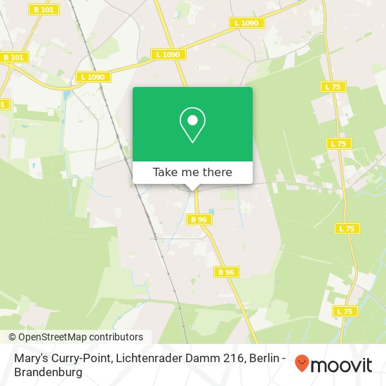 Карта Mary's Curry-Point, Lichtenrader Damm 216