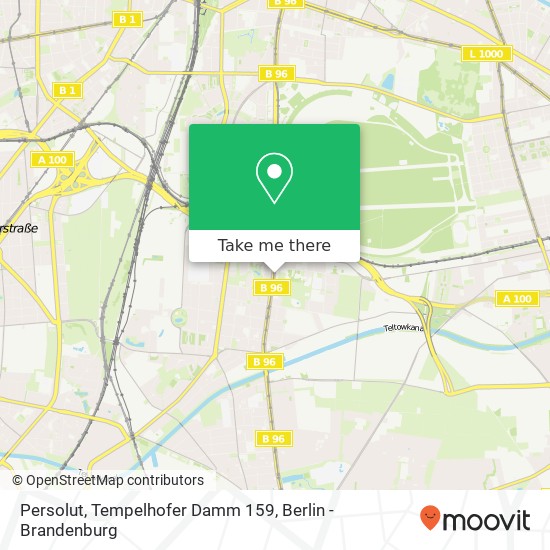Карта Persolut, Tempelhofer Damm 159