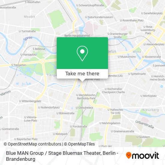 Blue MAN Group / Stage Bluemax Theater map