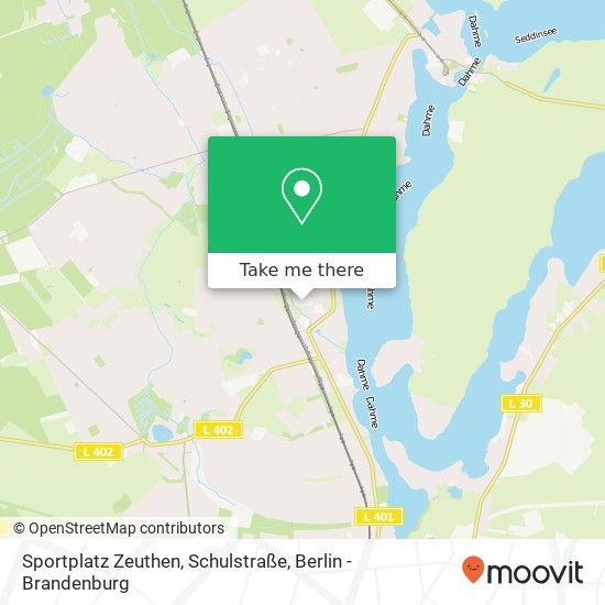 Карта Sportplatz Zeuthen, Schulstraße