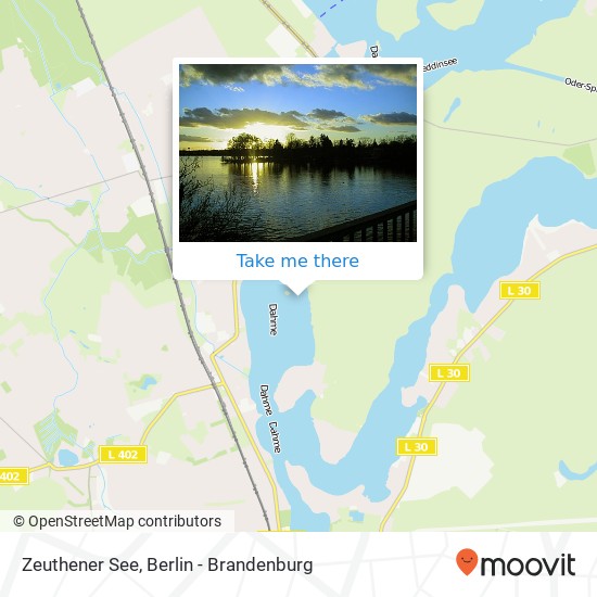 Zeuthener See map