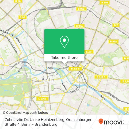 Zahnärztin Dr. Ulrike Heintzenberg, Oranienburger Straße 4 map