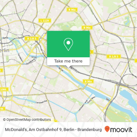 Карта McDonald's, Am Ostbahnhof 9