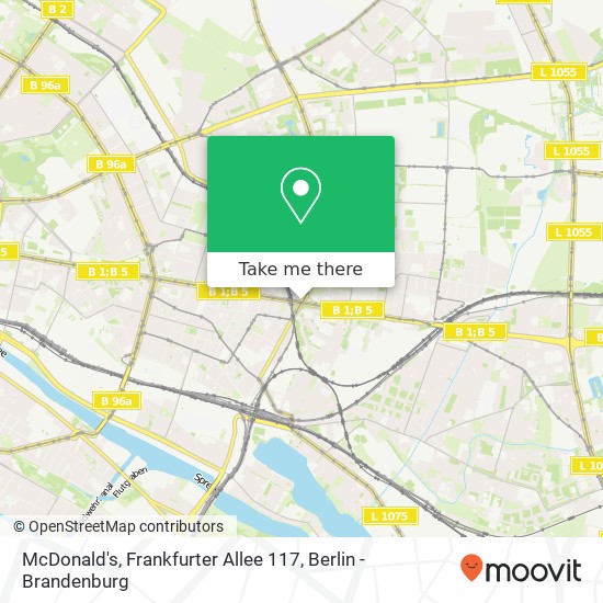 McDonald's, Frankfurter Allee 117 map