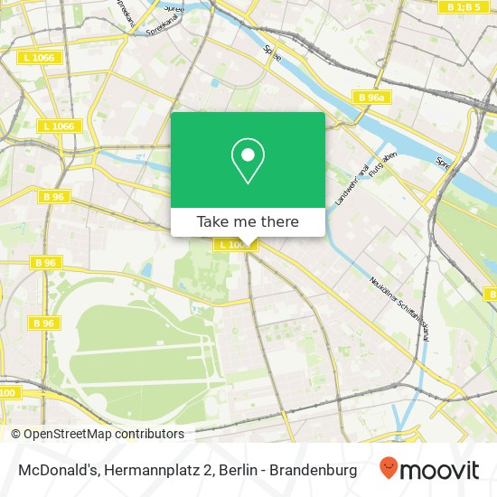 Карта McDonald's, Hermannplatz 2