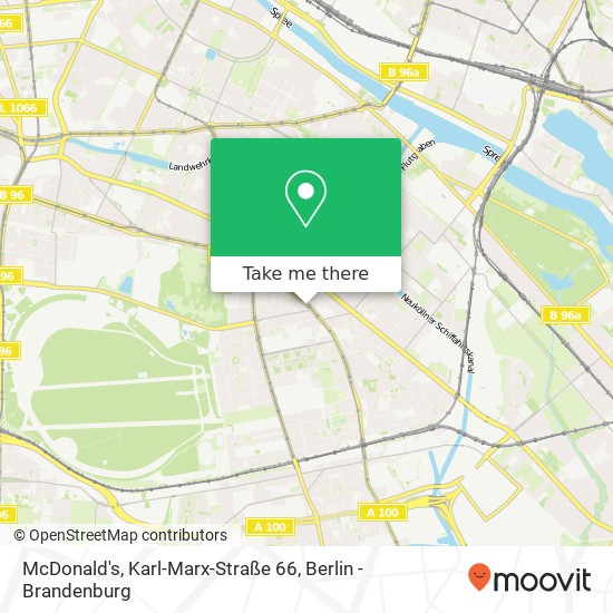 Карта McDonald's, Karl-Marx-Straße 66