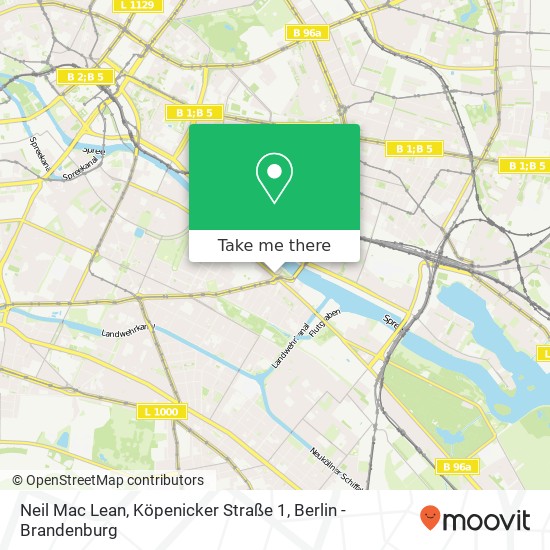 Neil Mac Lean, Köpenicker Straße 1 map