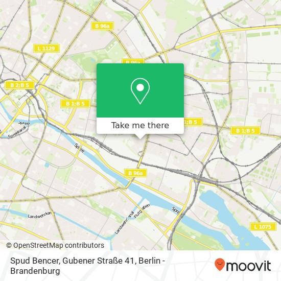 Карта Spud Bencer, Gubener Straße 41