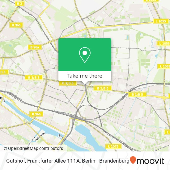 Карта Gutshof, Frankfurter Allee 111A