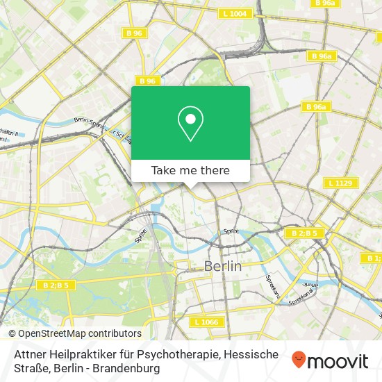 Карта Attner Heilpraktiker für Psychotherapie, Hessische Straße