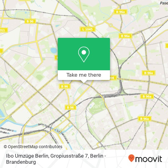 Ibo Umzüge Berlin, Gropiusstraße 7 map