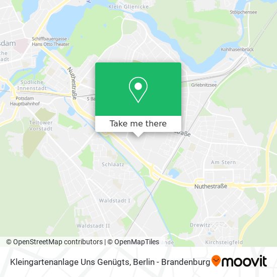 Kleingartenanlage Uns Genügts map