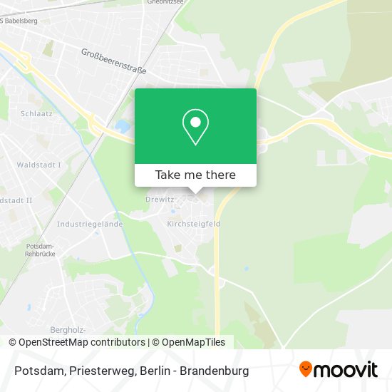 Карта Potsdam, Priesterweg