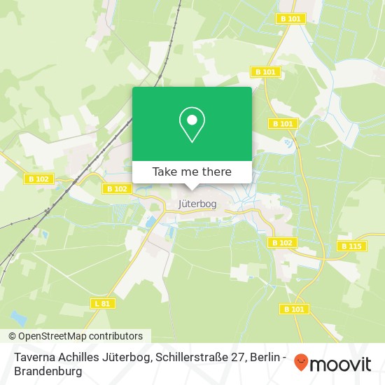 Taverna Achilles Jüterbog, Schillerstraße 27 map