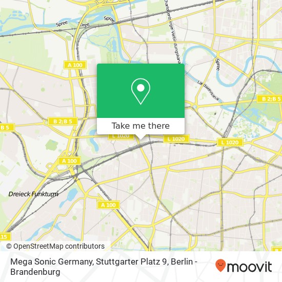 Mega Sonic Germany, Stuttgarter Platz 9 map