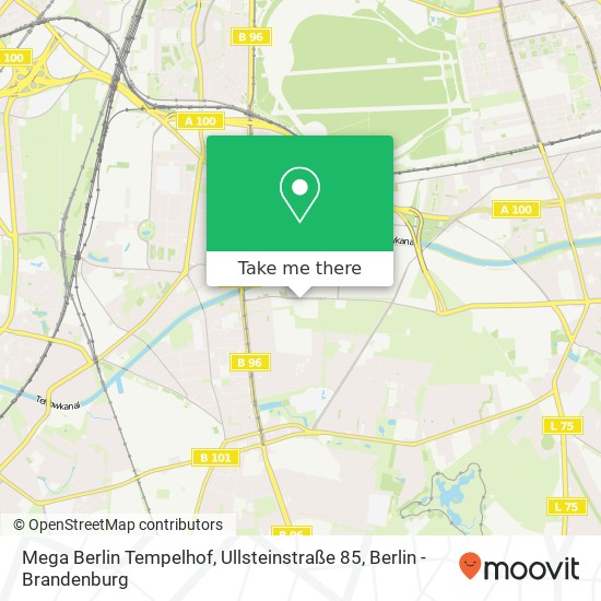 Mega Berlin Tempelhof, Ullsteinstraße 85 map