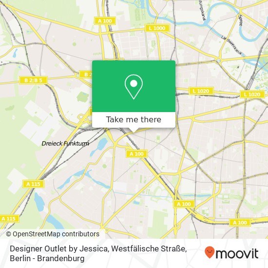 Designer Outlet by Jessica, Westfälische Straße map