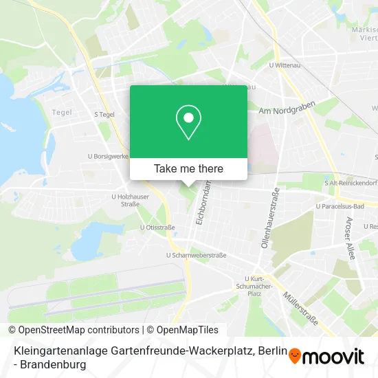 Карта Kleingartenanlage Gartenfreunde-Wackerplatz