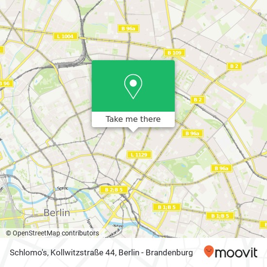 Карта Schlomo's, Kollwitzstraße 44