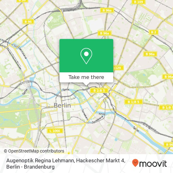 Карта Augenoptik Regina Lehmann, Hackescher Markt 4