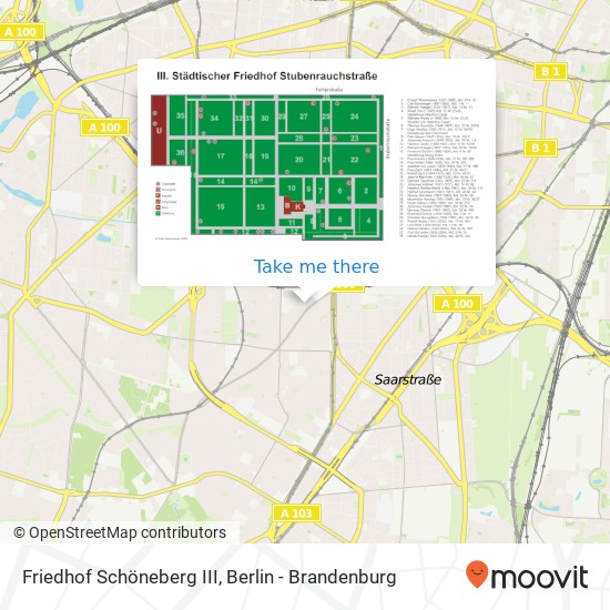 Friedhof Schöneberg III map