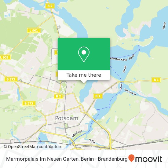 Карта Marmorpalais Im Neuen Garten