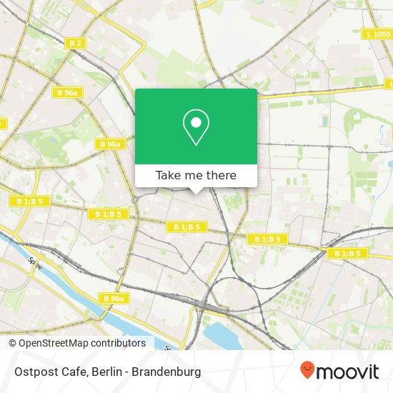 Ostpost Cafe, Dolziger Straße 39 map