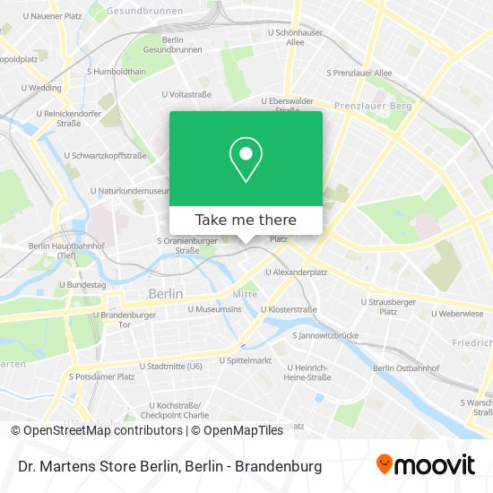 Dr. Martens Store Berlin map