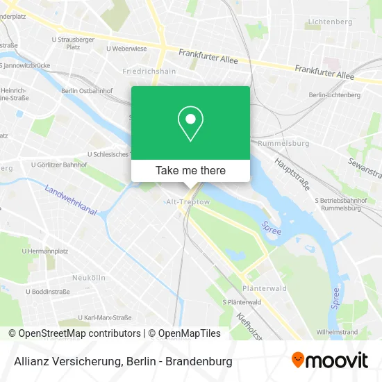 Карта Allianz Versicherung