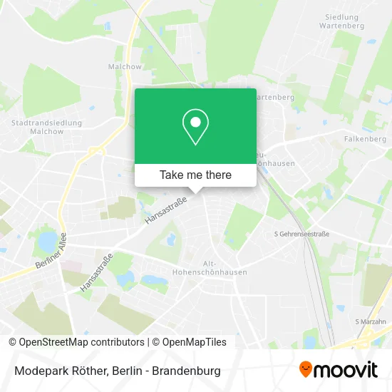 Карта Modepark Röther