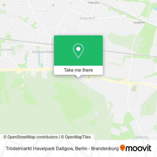 Карта Trödelmarkt Havelpark Dallgow