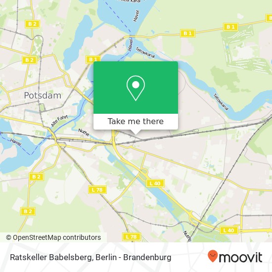 Карта Ratskeller Babelsberg