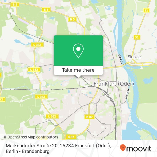 Markendorfer Straße 20, 15234 Frankfurt (Oder) map