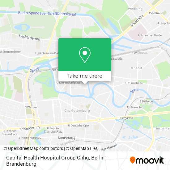 Capital Health Hospital Group Chhg map