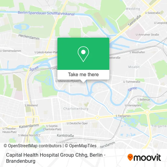 Capital Health Hospital Group Chhg map