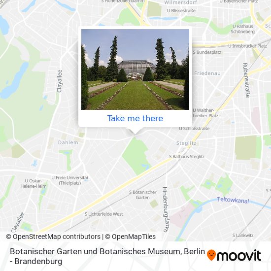 Карта Botanischer Garten und Botanisches Museum