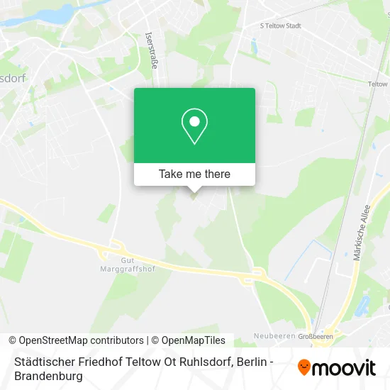 Карта Städtischer Friedhof Teltow Ot Ruhlsdorf