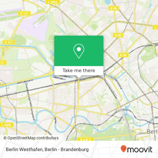 Berlin Westhafen map