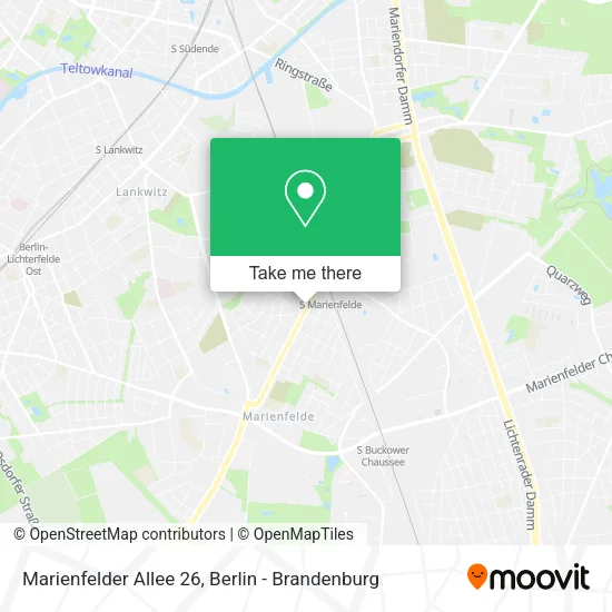 Карта Marienfelder Allee 26