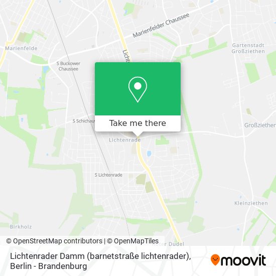 Lichtenrader Damm (barnetstraße lichtenrader) map