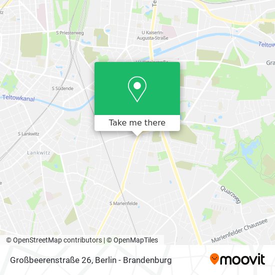 Карта Großbeerenstraße 26