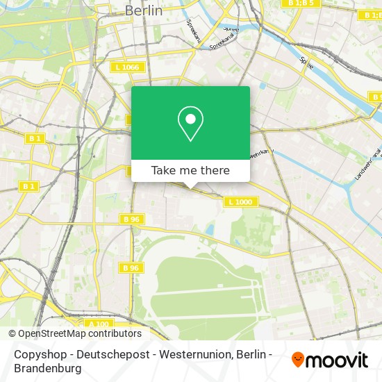 Copyshop - Deutschepost - Westernunion map