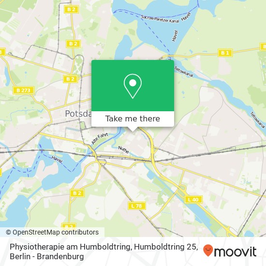 Physiotherapie am Humboldtring, Humboldtring 25 map