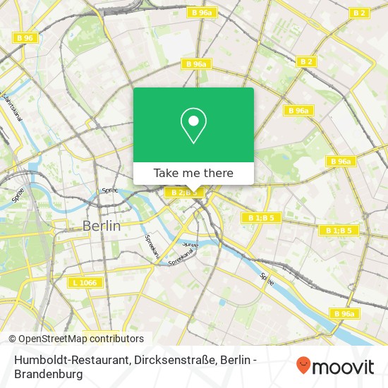 Humboldt-Restaurant, Dircksenstraße map
